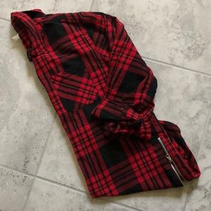 Red Lightweight Flannel